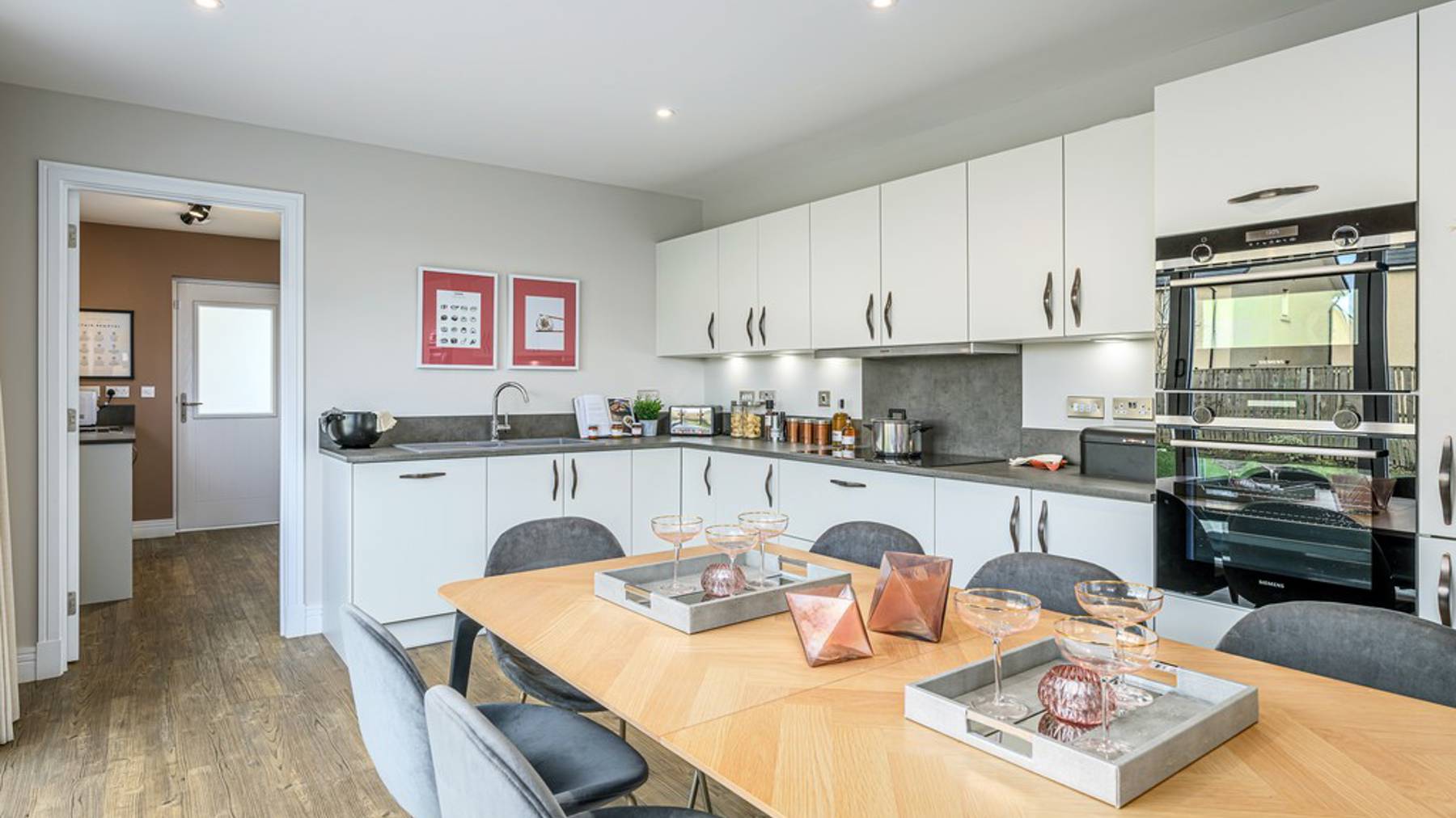 4 bedroom showhome | designer kitchen with integrated appliances