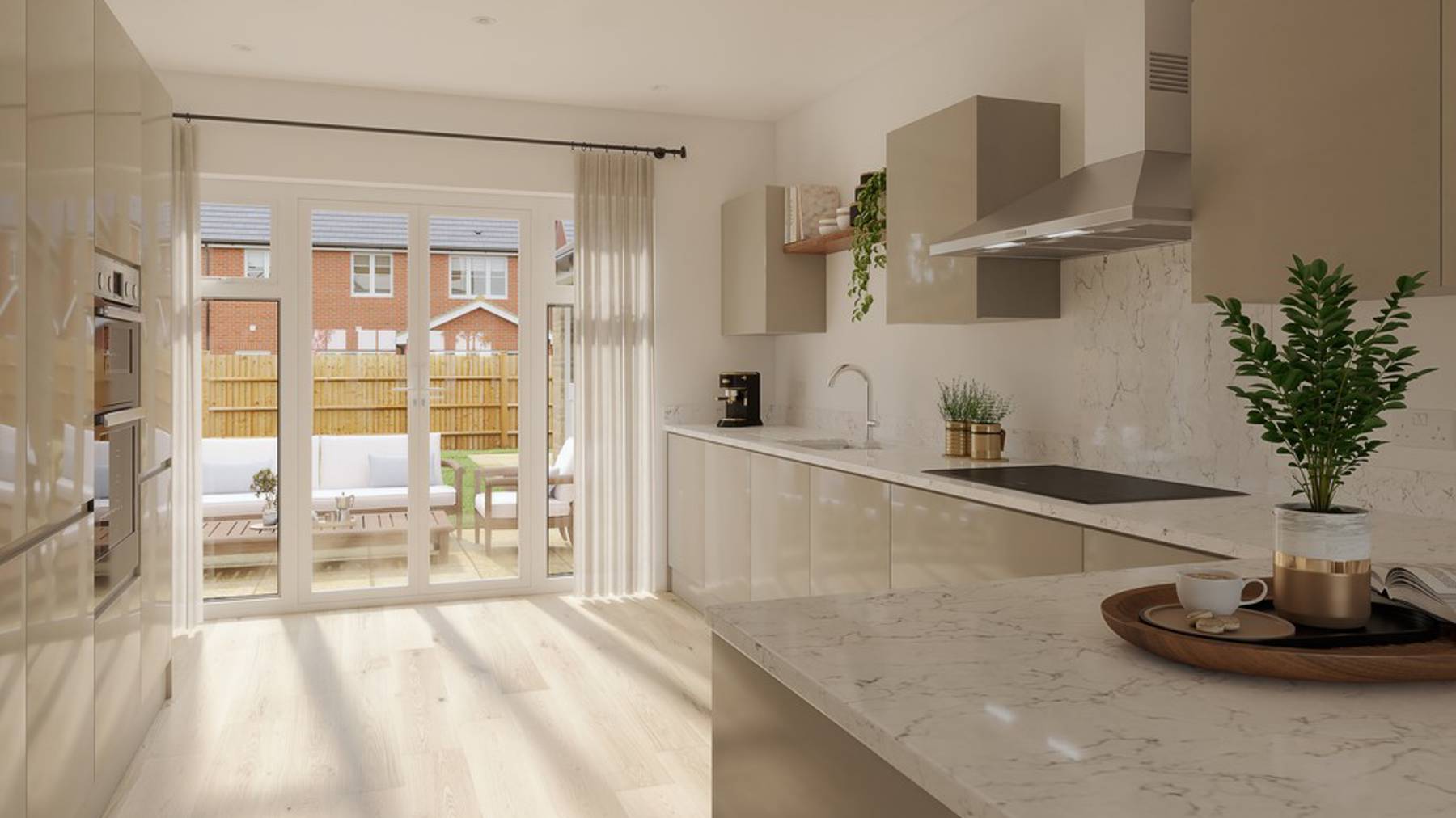 Indicative photography of the kitchen of a 4 bedroom home for sale built by CALA Homes at The Orchards, Purton, Wiltshire near Swindon