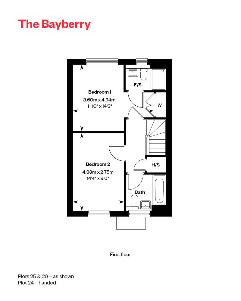 The Bayberry FF Floor Plan Ingatestone Grove, Essex