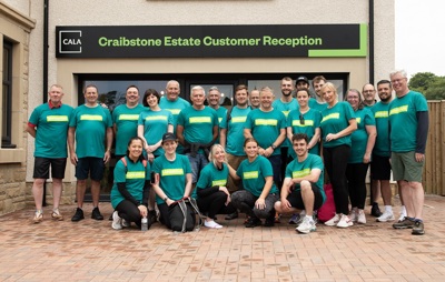 Cala team raises more than £21k for Samaritans after walking between each of its Aberdeen developments