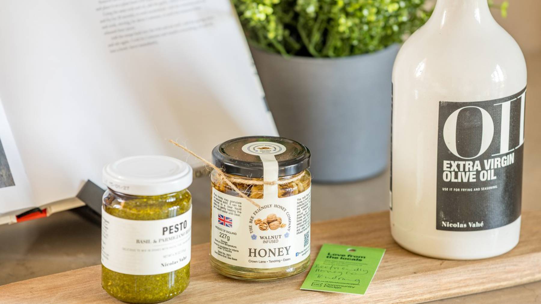 Walnut infused honey_the bee friendly honey company_Ufford Chase Showhome of Support