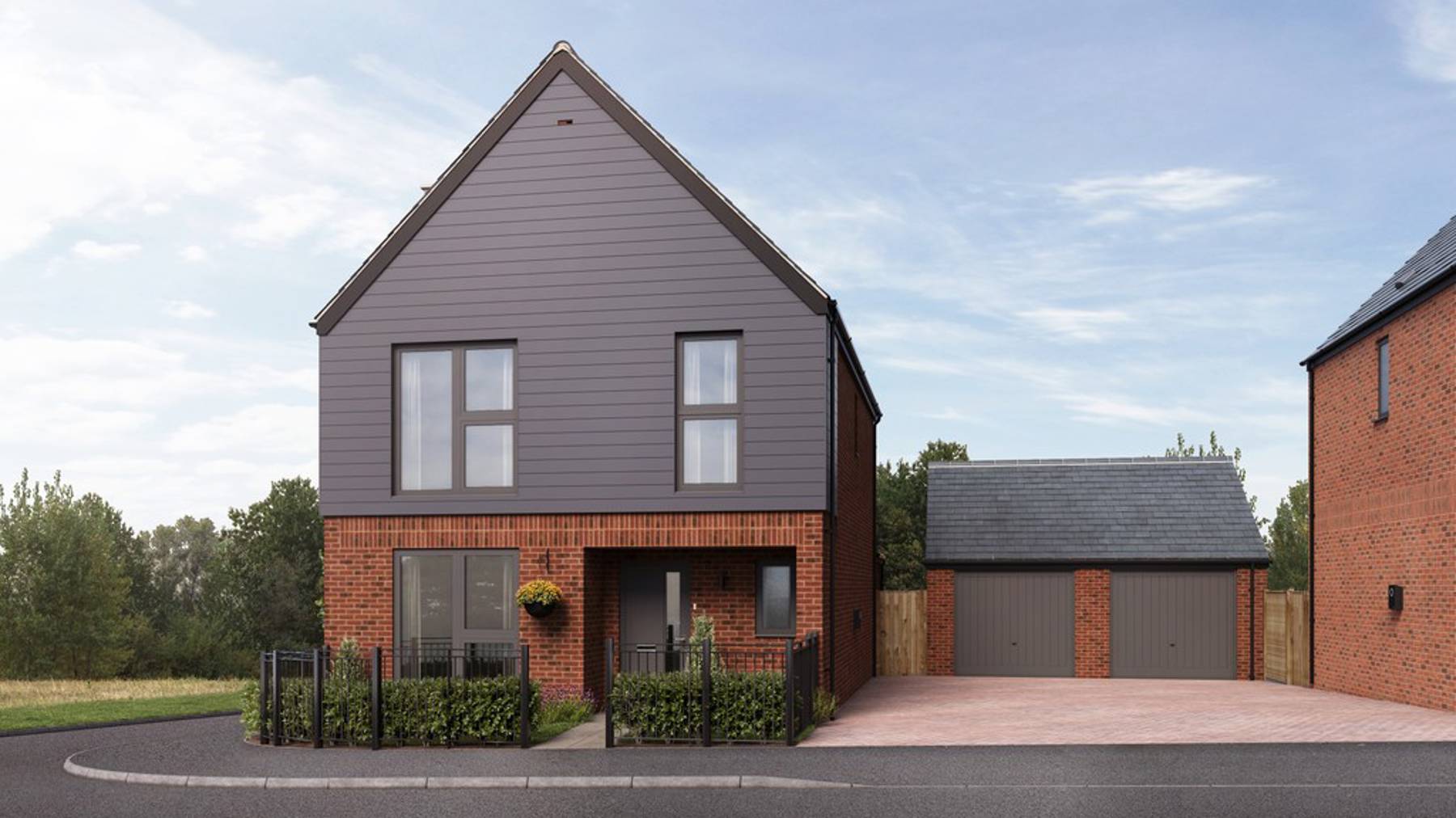 Computer Generated Image of houses for sale in Winchester