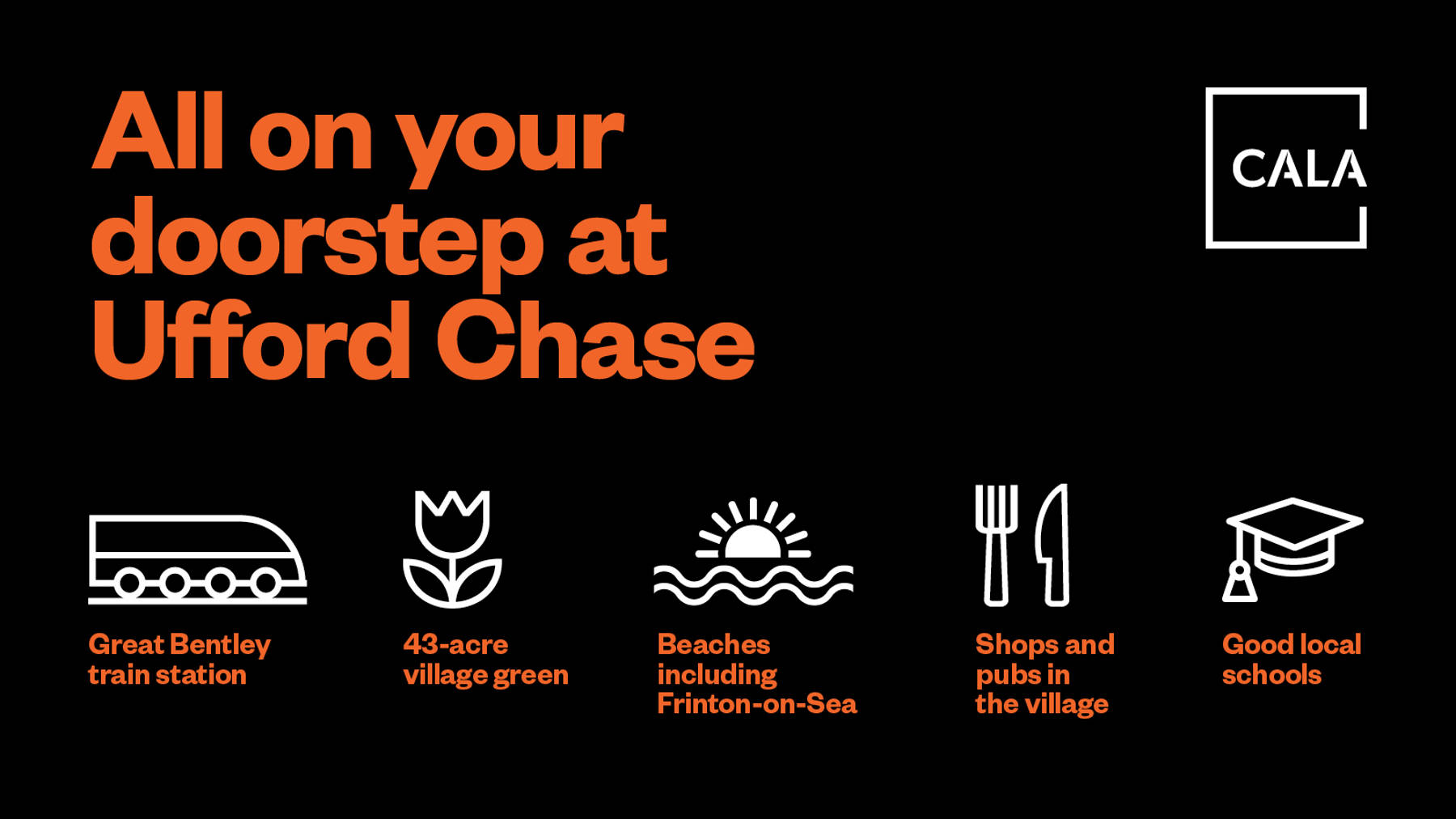 All on your doorstep at Ufford Chase