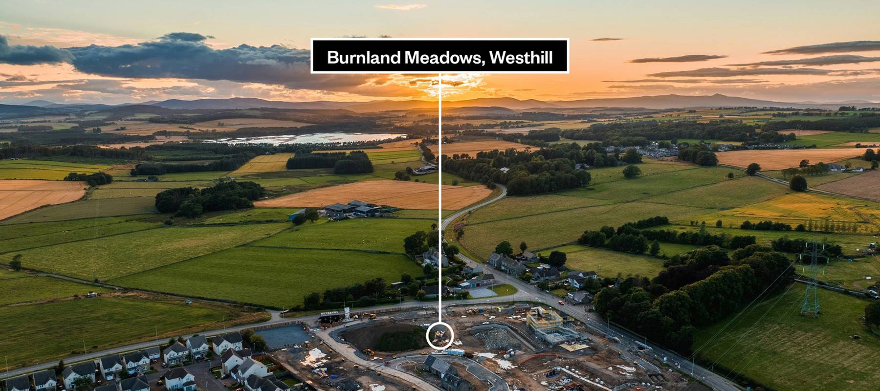 Burnland Meadows Location Drone Shot