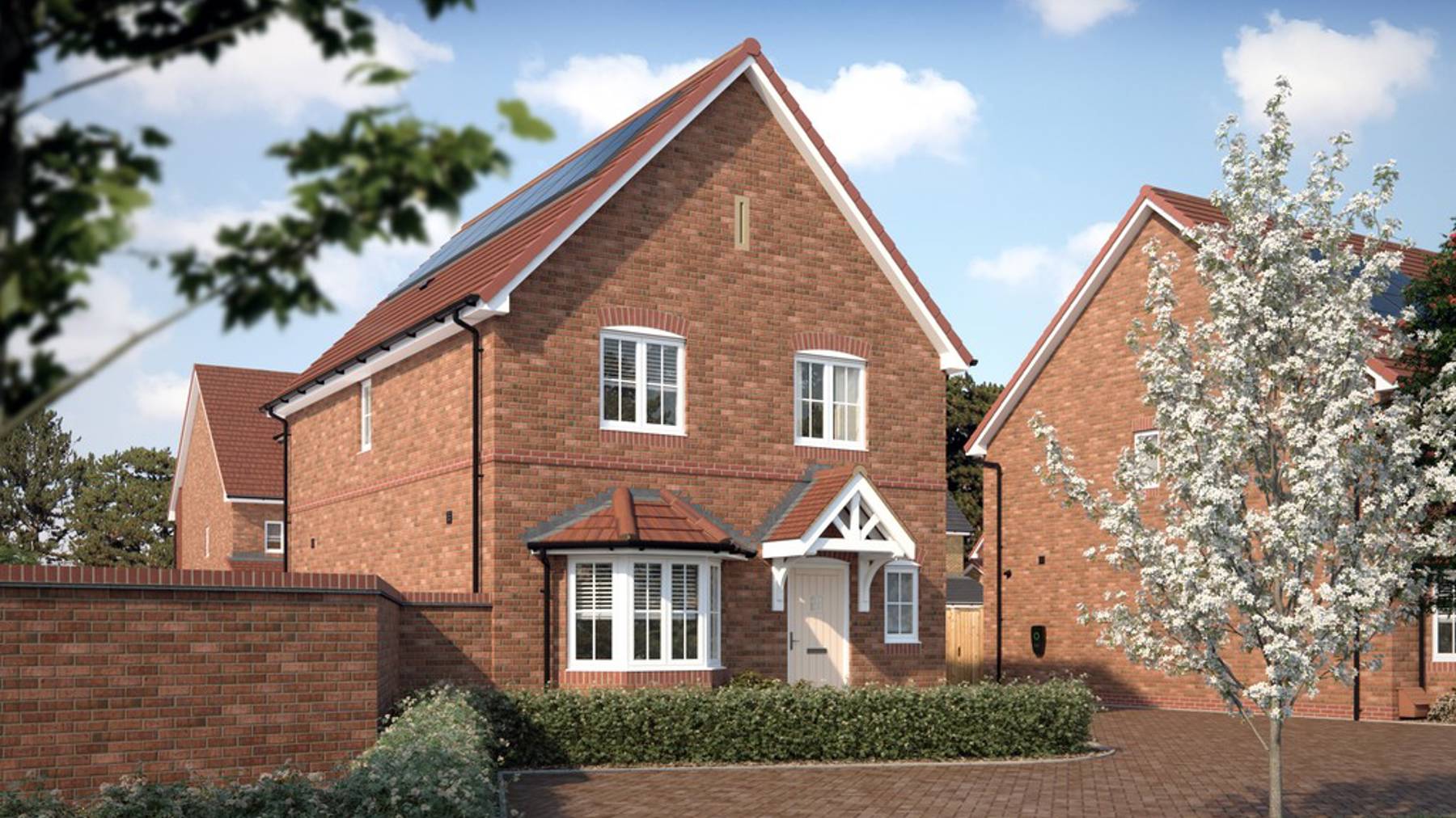 Computer Generated Image of The Drayton 3 bedroom detached home at Nobel Park, Didcot in Oxfordshire
