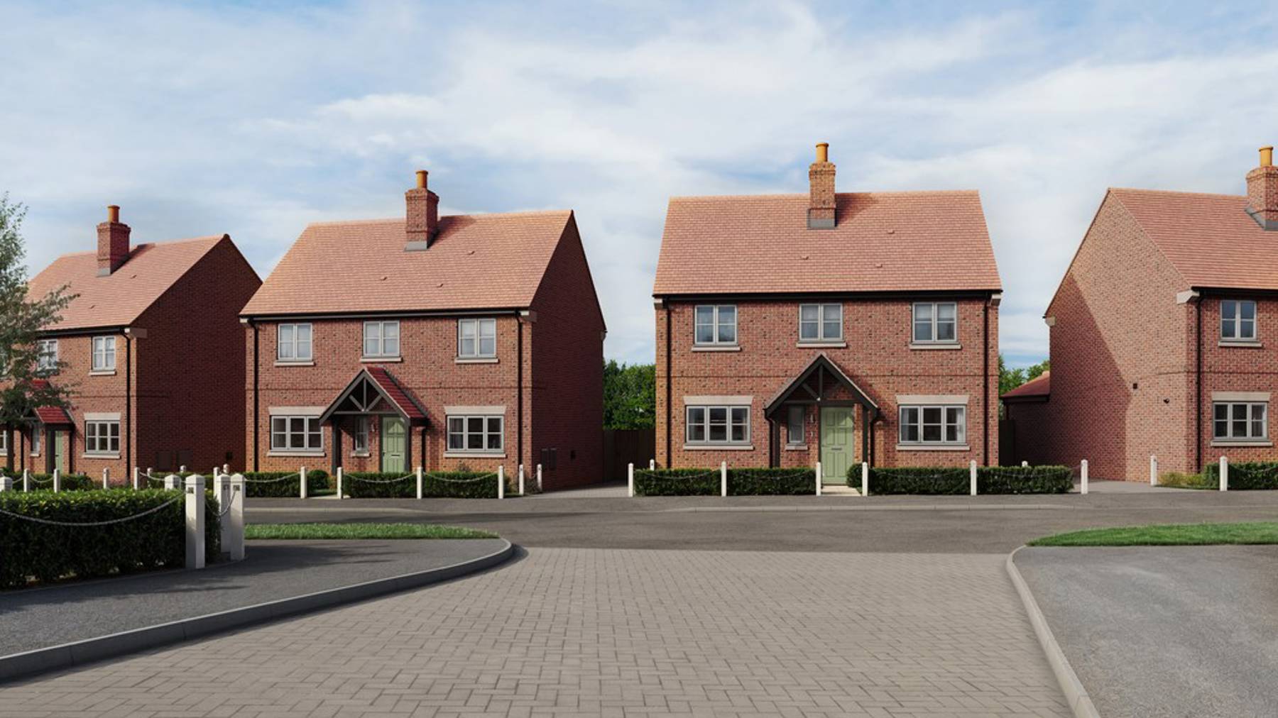 Computer Generated Image of houses for sale in Basingstoke