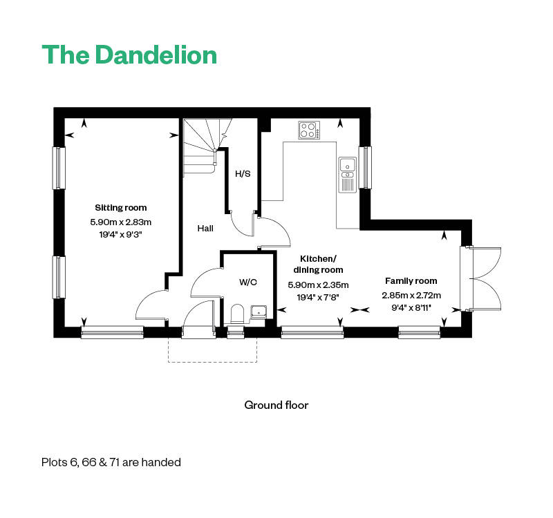 The Dandelion GF Wivenhoe Gardens, Essex