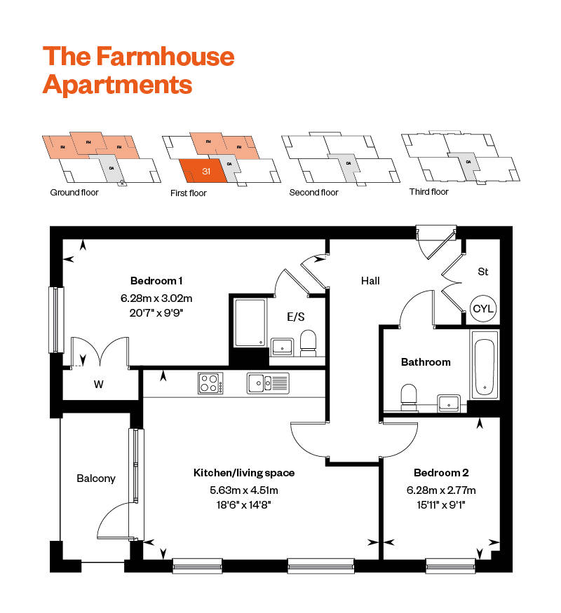 Maple croft Egham Farmhouse Apartments 