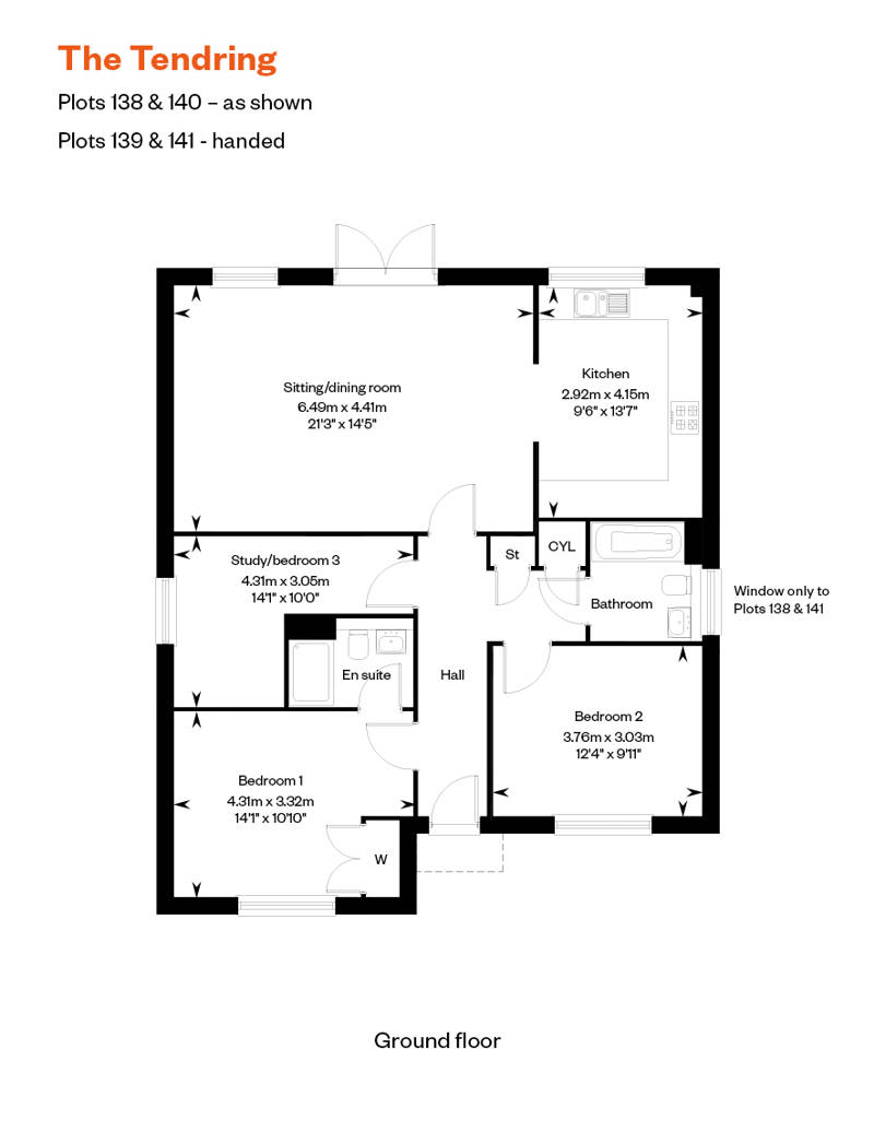 The Tendring GF ASHP Floor Plan