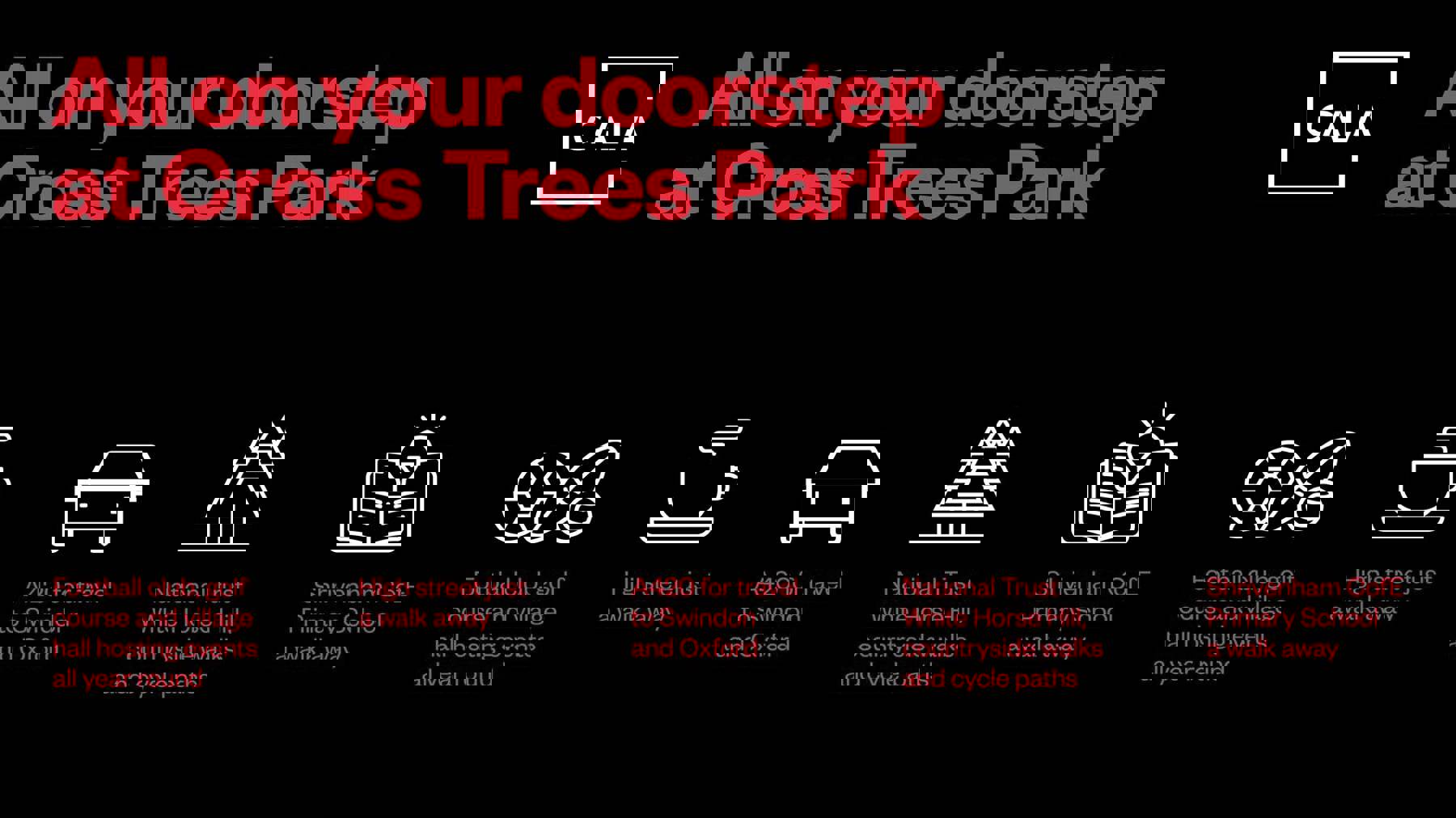 All On Your Doorstep Infographic, Cross Trees Park, Shrivenham, Oxfordshire, Cala Homes