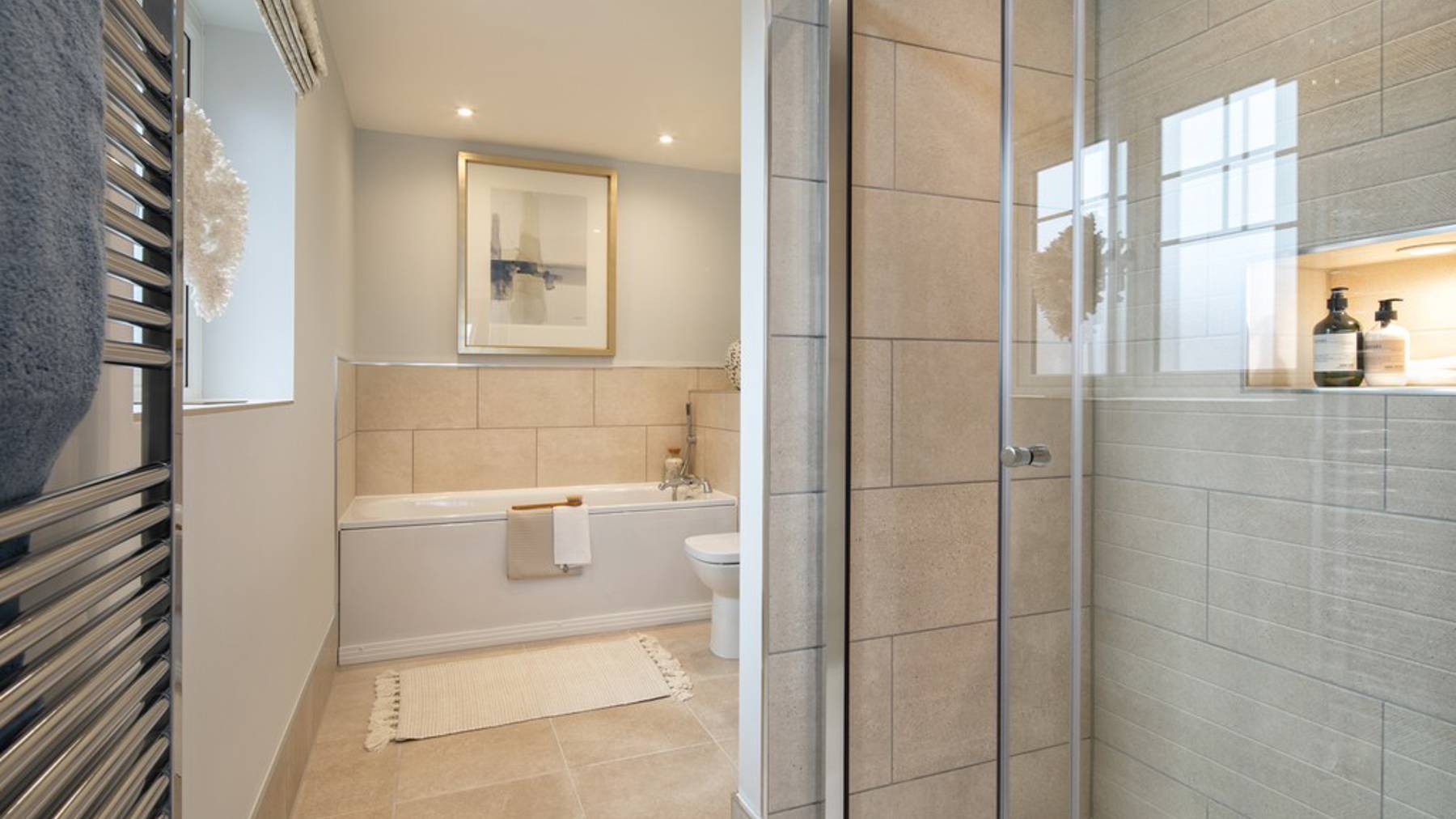 Indicative photography of the En-suite area of a 5 bedroom home for sale built by CALA Homes at The Orchards, Purton, Wiltshire near Swindon