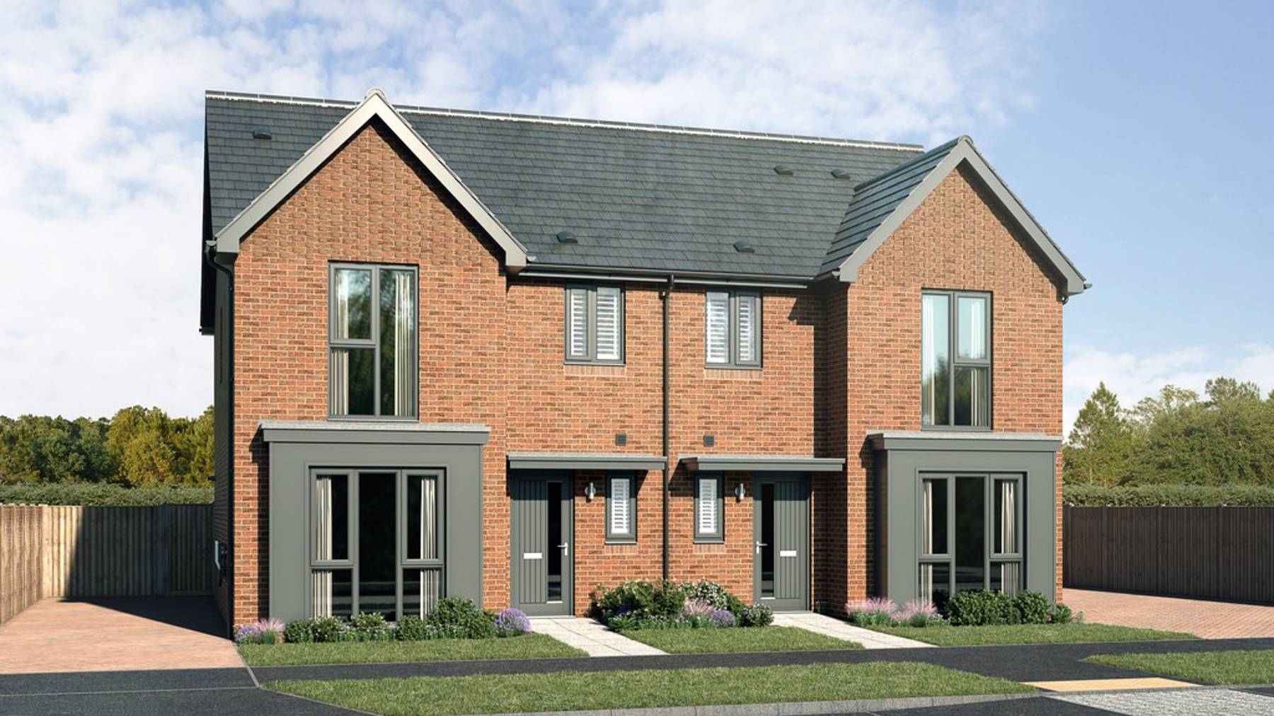 CGI of Fir house for sale in Crowthorne