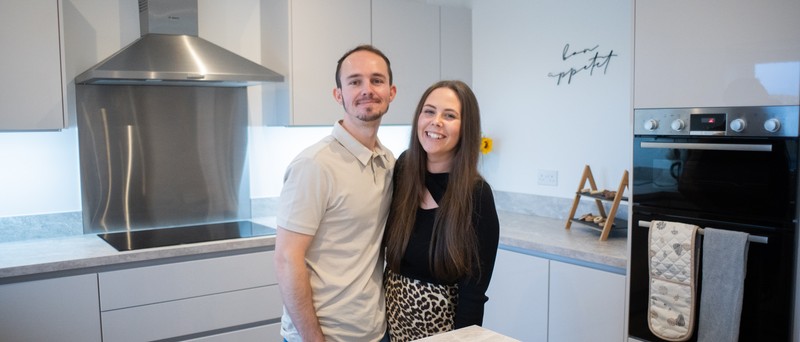 Sophie & Callum Happy Buyers At Hampton Lakes, Peterborough