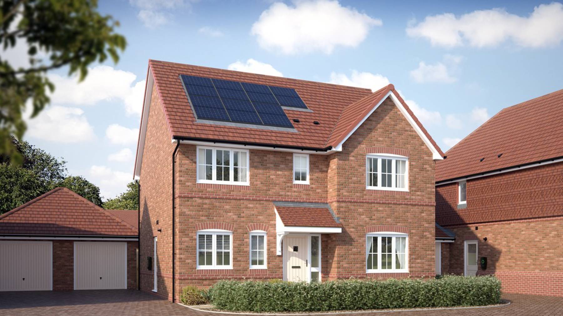 Computer Generated Image of Teh Gidea, 4 bedroom home at Nobel Park, Didcot on Phase 6 in Oxfordshire