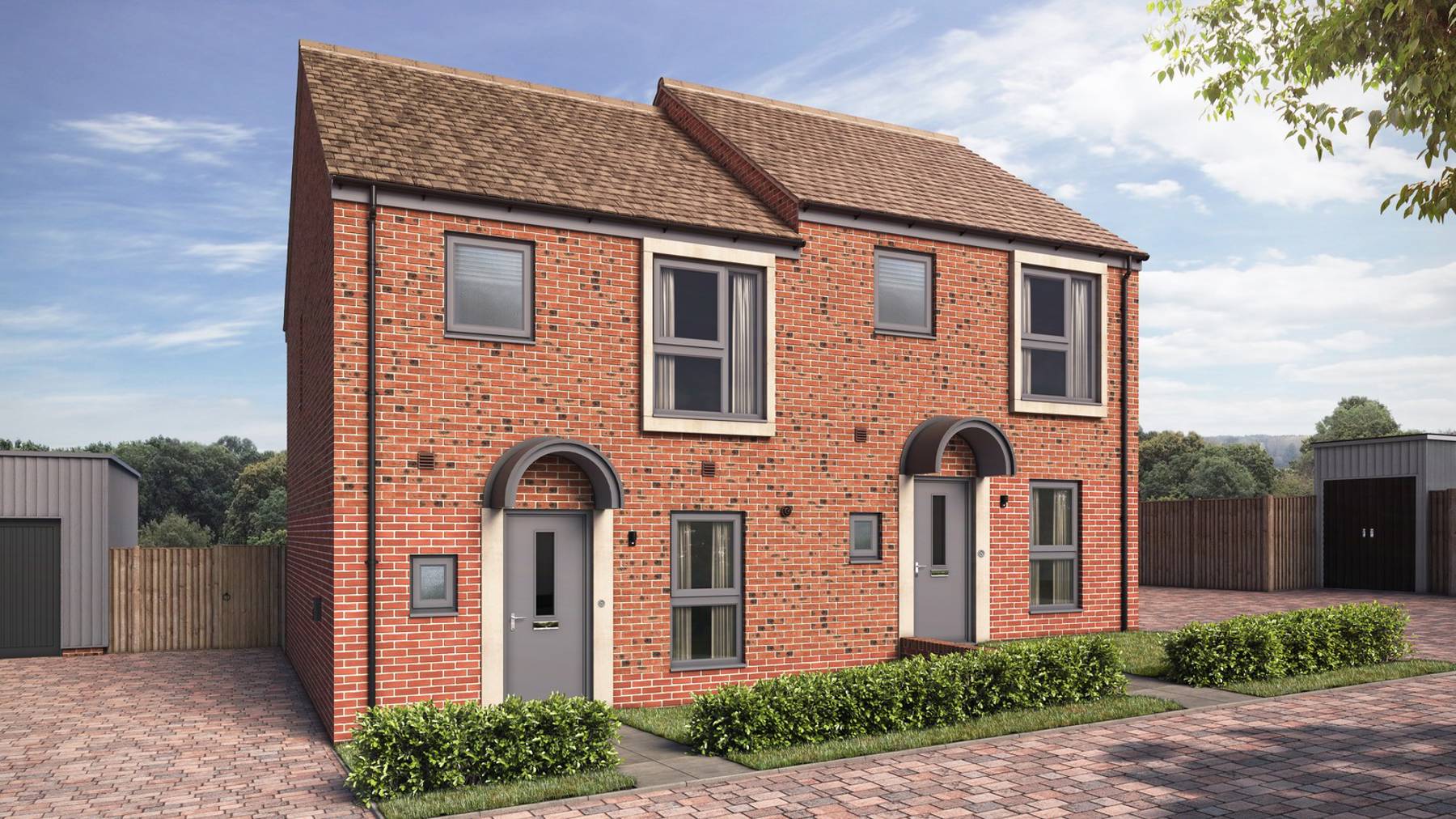 Computer Generated Image of The Alder. Houses for sale in Wimborne