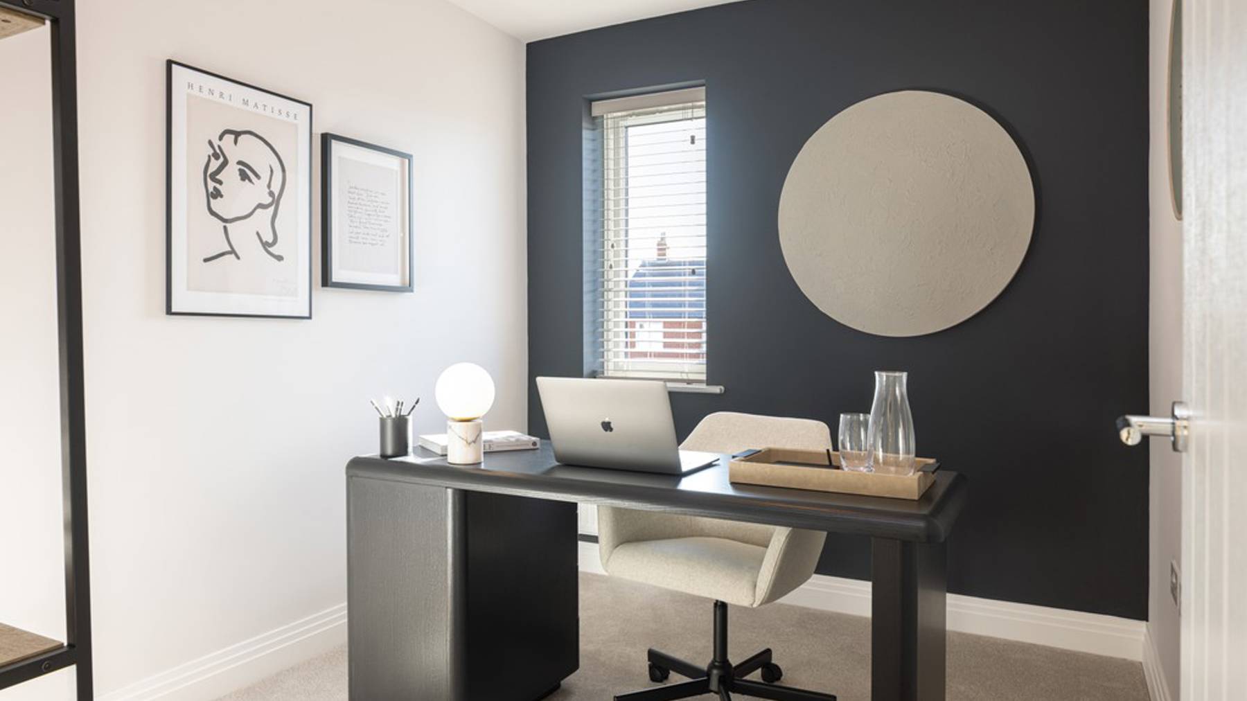 The Grange Aylett's Green Bedroom Study