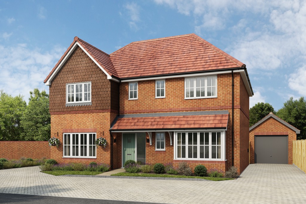 CGI of 4 bed houses for sale in Finchampstead